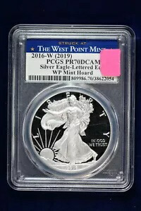 2016-W (2019) プルーフ シルバー イーグル PCGS PR70DCAM WP ミント ホード 4OLS