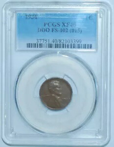 1936 PCGS XF40 DDO FS-102 タイプ 2 ダブル ダブル ダイ 表面 リンカーン セント