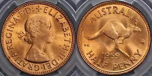 オーストラリア 1959 メルボルン 1/2 ペニー - PCGS MS65RD｜WORLD RESOURCE【KING店】