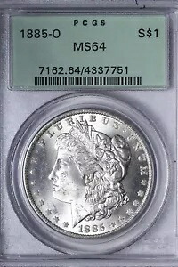 BU 1885-O モーガン シルバー ダラー PCGS MS64 OGH PQ! WCAB
