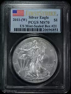 2011 (W) $1 アメリカン シルバー イーグル $1 シルバー NGC MS 70 (BU) ファースト ストライク ASE
