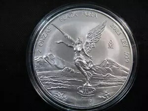 2023 2 オンス .999 メキシコ シルバー リベルタ コイン (BU) エアタイト カプセル入り - ゴージャス