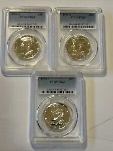 1968-1969-1970-s シルバー ケネディ ハーフダラー PR69 PCGS 3 コイン