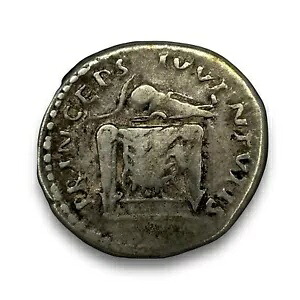古代ローマのコイン DOMITIAN CAESAR。ローマ帝国。ヘルメット / 玉座、西暦 80 ～ 81 年。｜WORLD RESOURCE【KING店】