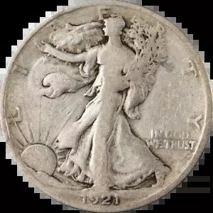 1921-S ウォーキング リバティ ハーフ エグゼクティブ コイン カンパニーのお買い得品