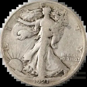 1921-S ウォーキング リバティ ハーフ エグゼクティブ コイン カンパニーのお買い得品