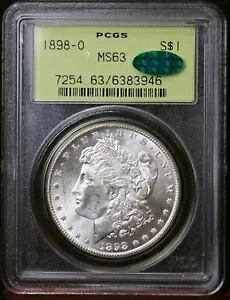 1898 O モーガン シルバー ダラー MS63 PCGS OGH & CAC ~ ブラスト ホワイトで手に持つとより良い 78,650円