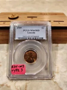 1909 PCGS MS65RD リンカーン ウィート ペニー 1c (((ゴージャス コイン))) BU UNC MS++++++