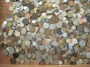 8.5 キロ (18.7 ポンド) 世界の外国硬貨、さまざまな種類が混在 78,650円