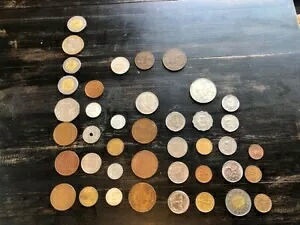 1917 ～ 2000 年に流通した外国のアンティーク コイン 41 枚 78,650円