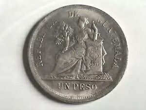 1894 H グアテマラ 1 ペソ シルバー 900) 25 g ? 37 mm KM# 210