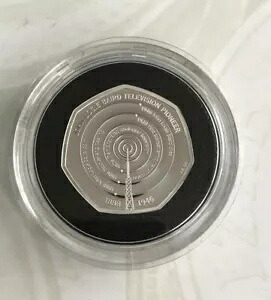Simply-Coins~ 2021 ジョン・ロジー・ベアード 50 ペンス シルバー プルーフ LTD ED 550 78,650円