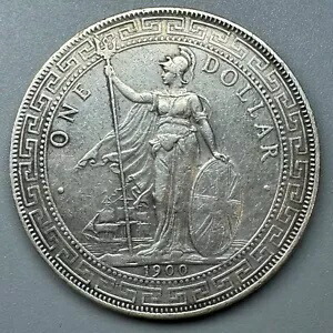楽天市場】イギリス 香港 貿易銀 1ドル銀貨 1930 重量：26.95g 貨幣