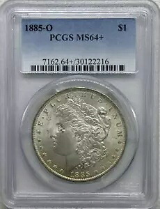 1885 O モーガン シルバー ダラー PCGS MS-64+