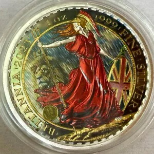 ブリタニア銀貨 2023 英国ライオン クラウン カラー エディション