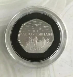 Simply Coins~ 2019 シルバー プルーフ バトル オブ ブリテン 50 ペンス コイン