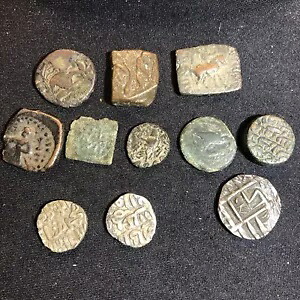古代コイン ロット (11) インド イスラム中世 シルバー ブロンズ 正確にはわかりません｜WORLD RESOURCE【KING店】