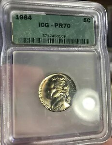 1964 P ジェファーソン ニッケル コイン ヴィンテージ ICG ケース PR70 ジェム プルーフ -｜WORLD RESOURCE【KING店】