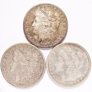 1897-O モーガン シルバー ダラー 3 コイン ロット｜WORLD RESOURCE【KING店】