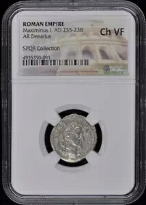 マキシミナス 1 世、AD 235-238 ローマ帝国 AR デナリウス NGC CH VF30｜WORLD RESOURCE【KING店】
