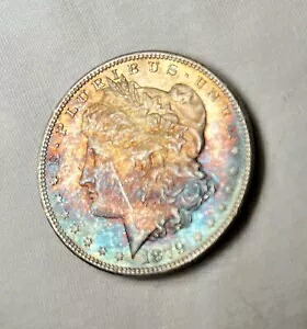 1879-S トーン モルガン ドル 90% 銀貨!素晴らしい表面レインボー調色！｜WORLD RESOURCE【KING店】