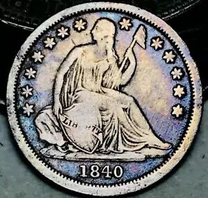 1840 O シーテッド リバティ ダイム 10c グレードなし カーテンなし 90% シルバー 米国コイン CC22004|WORLD RESOURCE【KING店】