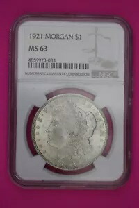 1921 P MS 63 リバティ モーガン シルバー ダラー フィラデルフィア NGC グレード認定 68
