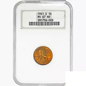 1941-D ウィート セント コイン NGC MS67 RD｜WORLD RESOURCE【KING店】 88,330円