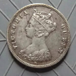 1877-H 香港 (ビクトリア女王) 10 セント銀貨。 (HK-07)｜WORLD RESOURCE【KING店】 71,995円
