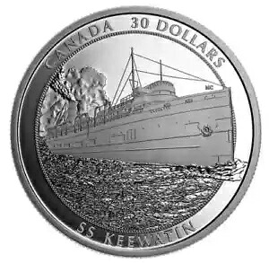 2020 カナダ $30 SS KEEWATIN 歴史的蒸気船 2オンス .9999 純銀 プルーフ コイン｜WORLD RESOURCE【KING店】