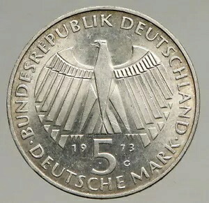 1973 G ドイツ フランフルト国会議事堂 オールド シルバー 5 マルク ドイツ コイン i94104｜WORLD RESOURCE【KING店】