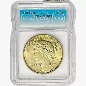 1926-D シルバー ピース ダラー コイン ICG MS61｜WORLD RESOURCE【KING店】