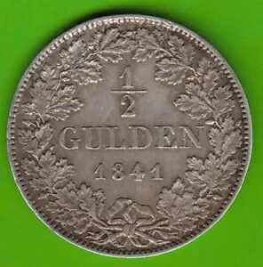 ザクセン マイニンゲン 1/2 グルデン 1841 希少 vf 小キズ レア nswleipzig｜WORLD RESOURCE【KING店】