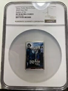 2020 ハリー・ポッターと炎のゴブレット ポスター コイン - NGC PF 70 1 オンス シルバー画像