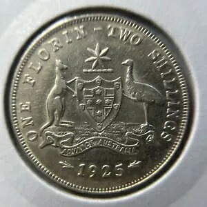 1925 年のフロリン コイン - 非常に素晴らしい光沢 - ジョージ 5 世の銀製前進｜WORLD RESOURCE【KING店】