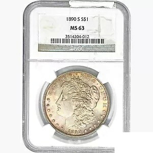 1890-S モーガン シルバー ダラー コイン NGC MS63｜WORLD RESOURCE【KING店】