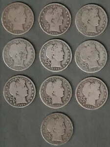 10 種類の異なる床屋のハーフ ロールのハーフ ドル。 5ドルのフェイス。素敵なコイン。送料無料。｜WORLD RESOURCE【KING店】