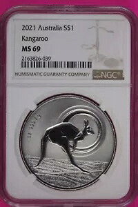 トップポップ 2021 MS 69 アウトバック カンガルー オーストラリア NGC 認定本物のスラブ 1084｜WORLD RESOURCE【KING店】