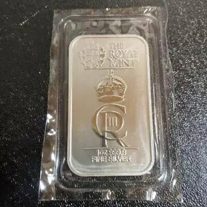 銀貨 99.9% スターリング シルバー 限定 シルバー バー コロネーション チャールズ|WORLD RESOURCE【KING店】
