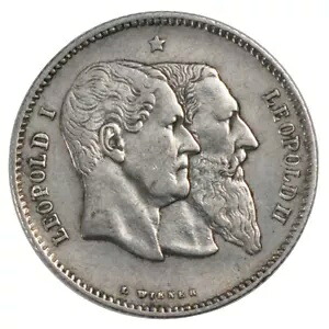 [#57201] コイン、ベルギー、レオポルド 2 世、フラン、1880、オーストラリア、シルバー、KM:38｜WORLD RESOURCE【KING店】