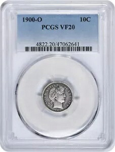 1900-O バーバー シルバー ダイム VF20 PCGS｜WORLD RESOURCE【KING店】