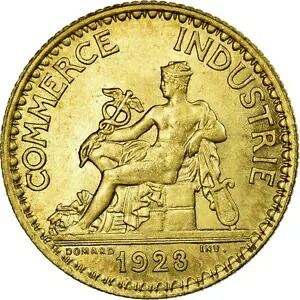 [#12501] コイン、フランス、シャンブル・ド・コマース、フラン、1923年、パリ、MS｜WORLD RESOURCE【KING店】