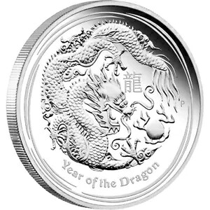 オーストラリア 2012 年ドラゴン $2 ピュア 2 オンス シルバー プルーフ コイン COA 付き｜WORLD RESOURCE【KING店】