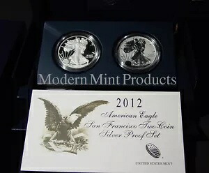 2012 アメリカン イーグル サンフランシスコ 2 コイン シルバー プルーフ セット (EG1)｜WORLD RESOURCE【KING店】