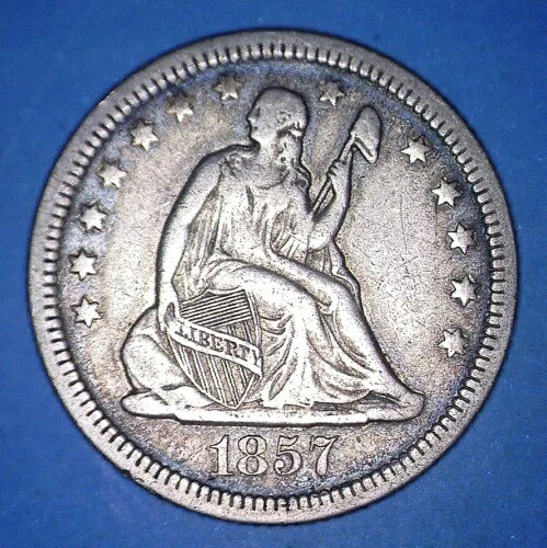 ゴールド シールド 1857-O PCGS VF 詳細 着席クォーター 素敵なトーンのコイン *47144873 ??｜WORLD RESOURCE【KING店】