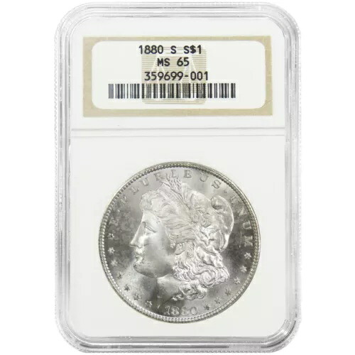 1880-S モルガン ドル NGC MS65｜WORLD RESOURCE【KING店】