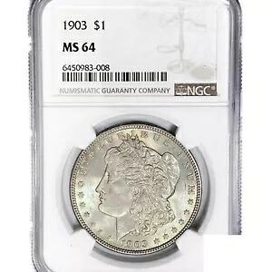 1903 モーガン シルバー ダラー コイン NGC MS64｜WORLD RESOURCE【KING店】