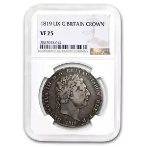 1819 LIX イギリス シルバー クラウン ジョージ 3 世 VF-25 NGC｜WORLD RESOURCE【KING店】