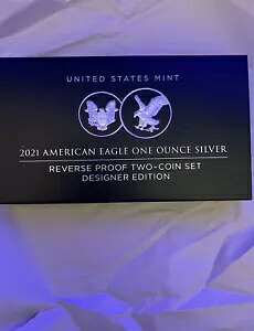 2021 アメリカン シルバー イーグル リバース プルーフ 2 コイン デザイナー エディション セット 米国造幣局｜WORLD RESOURCE【KING店】