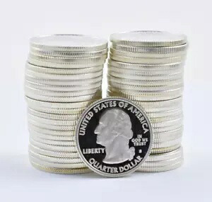 (40) プルーフ 90% シルバー ステート クォーター $10 FACE ロール地金ジャンク コレクション｜WORLD RESOURCE【KING店】